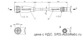 Соединительный кабель Balluff BCC M415-M314-3F-304-PX44T2-050 - Соединительный кабель Balluff BCC M415-M314-3F-304-PX44T2-050