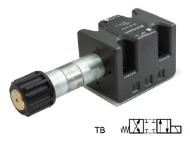 DS5-TB/14N-D00 - Распределитель гидравлический CETOP 05, Элм.-Пруж., 120 л/мин, 320Бар, под катушки постоянного тока - DS5-TB/14N-D00 - Распределитель гидравлический CETOP 05, Элм.-Пруж., 120 л/мин, 320Бар, под катушки постоянного тока