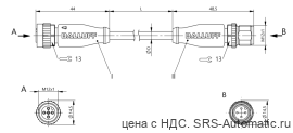 Соединительный кабель Balluff BCC M415-M414-3A-304-EX44T2-200 - Соединительный кабель Balluff BCC M415-M414-3A-304-EX44T2-200