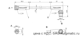 Соединительный кабель Balluff BCC M313-M323-30-300-PX0334-050 - Соединительный кабель Balluff BCC M313-M323-30-300-PX0334-050