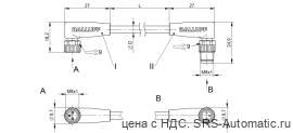 Соединительный кабель Balluff BCC M323-M323-30-300-PX43T2-010 - Соединительный кабель Balluff BCC M323-M323-30-300-PX43T2-010