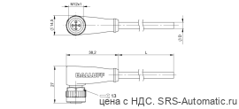 Разъем с кабелем Balluff BCC M425-0000-1A-005-VX8334-020 - Разъем с кабелем Balluff BCC M425-0000-1A-005-VX8334-020