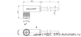 Разъем с кабелем Balluff BCC M425-0000-1A-014-PS0434-250 - Разъем с кабелем Balluff BCC M425-0000-1A-014-PS0434-250