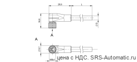 Разъем с кабелем Balluff BCC W324-0000-10-003-TW0434-020 - Разъем с кабелем Balluff BCC W324-0000-10-003-TW0434-020