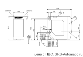 Оптический датчик Balluff BOS 23K-PU-RR10-S4 - Оптический датчик Balluff BOS 23K-PU-RR10-S4