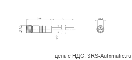 Разъем с кабелем Balluff BCC W313-0000-10-001-SW0434-050 - Разъем с кабелем Balluff BCC W313-0000-10-001-SW0434-050