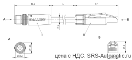 Соединительный кабель Balluff BCC M414-E834-8G-668-PS54N2-210 - Соединительный кабель Balluff BCC M414-E834-8G-668-PS54N2-210