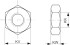 Aventics Гайка для поршневого штока, Cерия MR9 – 1823A00020 - Aventics Гайка для поршневого штока, Cерия MR9 – 1823A00020