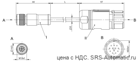 Соединительный кабель Balluff BCC M41C-M67C-3F-727-PS0C08-005-C009 - Соединительный кабель Balluff BCC M41C-M67C-3F-727-PS0C08-005-C009