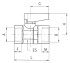 Кран муфтовый с резьбой g iso 228 aignep 06400 00 004 - Кран муфтовый с резьбой g iso 228 aignep 06400 00 004