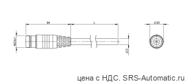 Разъем с кабелем Balluff BCC M61L-0000-20-022-PX0LP4-050 - Разъем с кабелем Balluff BCC M61L-0000-20-022-PX0LP4-050