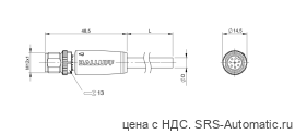 Разъем с кабелем Balluff BCC M418-0000-2A-069-PX0825-050 - Разъем с кабелем Balluff BCC M418-0000-2A-069-PX0825-050