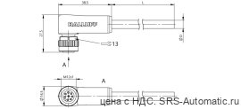 Разъем с кабелем Balluff BCC M428-0000-1A-044-PX0825-100 - Разъем с кабелем Balluff BCC M428-0000-1A-044-PX0825-100