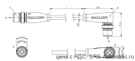 Соединительный кабель Balluff BCC M414-M424-6D-366-EX64N9-150 - Соединительный кабель Balluff BCC M414-M424-6D-366-EX64N9-150