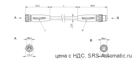 Соединительный кабель Balluff BCC M314-M314-30-304-VX8434-015 - Соединительный кабель Balluff BCC M314-M314-30-304-VX8434-015