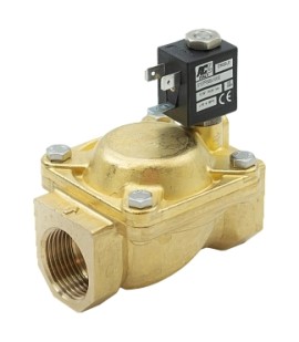 E107FB25///30E - Клапан запорный с мембранным усилением, 2/2 НЗ, присоединение G1", давление 0,15-10 бар, с катушкой 220В переменного тока, корпус из латуни, уплотнения - NBR (-10...+90°С) - E107FB25///30E - Клапан запорный с мембранным усилением, 2/2 НЗ, присоединение G1", давление 0,15-10 бар, с катушкой 220В переменного тока, корпус из латуни, уплотнения - NBR (-10...+90°С)