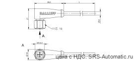 Разъем с кабелем Balluff BCC S425-0000-1A-004-VX8334-150 - Разъем с кабелем Balluff BCC S425-0000-1A-004-VX8334-150