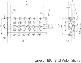 Aventics R-, P-, S- присоединительная плита, Cерия CD07 – 8985072062 - Aventics R-, P-, S- присоединительная плита, Cерия CD07 – 8985072062