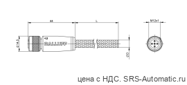 Разъем с кабелем Balluff BCC W415-0000-1A-003-MW8434-030 - Разъем с кабелем Balluff BCC W415-0000-1A-003-MW8434-030