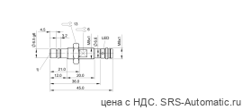Индуктивный датчик Balluff BHS A404N-POC15-S49 - Индуктивный датчик Balluff BHS A404N-POC15-S49