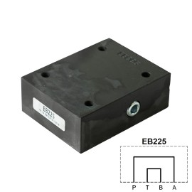 EB225 - Плита-заглушка, CETOP 05, P-А и В-Т - соединены - EB225 - Плита-заглушка, CETOP 05, P-А и В-Т - соединены