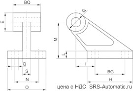 Aventics Кронштейн подшипника, Cерия AB7 – R422003604 - Aventics Кронштейн подшипника, Cерия AB7 – R422003604