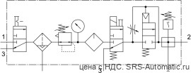Festo FRC-1/4-D-MIDI-KF-A Блок подготовки воздуха - Festo FRC-1/4-D-MIDI-KF-A Блок подготовки воздуха
