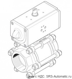 Кран шаровой VZBA-4"-GG-63-T-22-F10-V4V4T-PP240-R-90-C - Кран шаровой VZBA-4"-GG-63-T-22-F10-V4V4T-PP240-R-90-C