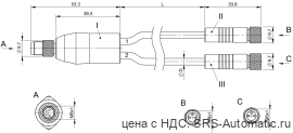 Y-образный распределитель Balluff BCC W314-W313-W313-U2050-003 - Y-образный распределитель Balluff BCC W314-W313-W313-U2050-003