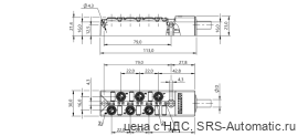 Распределительная коробка Balluff BPI 6M303N-5K-B0-KPX80-050 - Распределительная коробка Balluff BPI 6M303N-5K-B0-KPX80-050