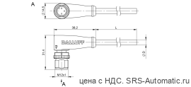 Разъем с кабелем Balluff BCC M423-0000-2A-001-PX0334-200 - Разъем с кабелем Balluff BCC M423-0000-2A-001-PX0334-200