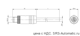 Разъем с кабелем Balluff BCC M415-0000-2L-017-PX85A5-050 - Разъем с кабелем Balluff BCC M415-0000-2L-017-PX85A5-050