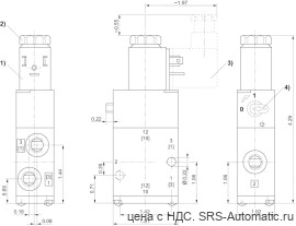 Aventics 3/2 -пневмораспределитель, Cерия CD04 – R412012698 - Aventics 3/2 -пневмораспределитель, Cерия CD04 – R412012698