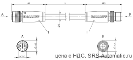 Соединительный кабель Balluff BCC M415-M415-3A-315-PS0534-015 - Соединительный кабель Balluff BCC M415-M415-3A-315-PS0534-015