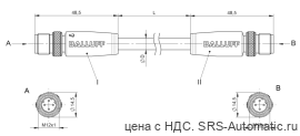 Соединительный кабель Balluff BCC M414-M414-6D-338-ES34N9-150 - Соединительный кабель Balluff BCC M414-M414-6D-338-ES34N9-150