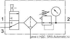 Festo LFRS-1/4-D-MINI-KC Блок подготовки воздуха - Festo LFRS-1/4-D-MINI-KC Блок подготовки воздуха