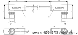 Соединительный кабель Balluff BCC M424-M424-6D-331-PS54N2-030 - Соединительный кабель Balluff BCC M424-M424-6D-331-PS54N2-030