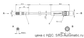 Соединительный кабель Balluff BCC M214-M313-30-300-PX0314-010 - Соединительный кабель Balluff BCC M214-M313-30-300-PX0314-010