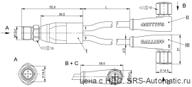 Y-образный распределитель Balluff BCC S414-S425-S425-U2043-025 - Y-образный распределитель Balluff BCC S414-S425-S425-U2043-025