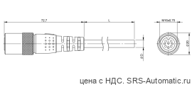 Разъем с кабелем Balluff BCC S518-0000-1Y-133-PS0825-200 - Разъем с кабелем Balluff BCC S518-0000-1Y-133-PS0825-200