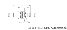 Индуктивный датчик Balluff BES M12ME-PSC20B-S04G-003 - Индуктивный датчик Balluff BES M12ME-PSC20B-S04G-003