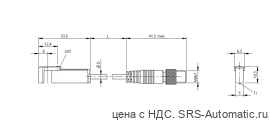 Магнитный датчик для цилиндра Balluff BMF 305K-PS-C-2-SA2-S49-00,5 - Магнитный датчик для цилиндра Balluff BMF 305K-PS-C-2-SA2-S49-00,5