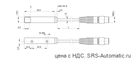 Оптический датчик Balluff BOS Q08M-PS-KE21-00,2-S49 - Оптический датчик Balluff BOS Q08M-PS-KE21-00,2-S49