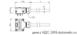 Распределительная коробка Balluff BPI T00G-K-00-KPXB0-150 - Распределительная коробка Balluff BPI T00G-K-00-KPXB0-150