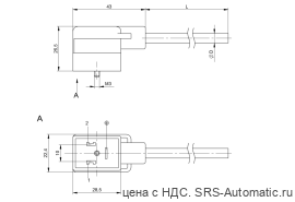 Разъем с кабелем Balluff BCC VB03-0000-10-055-VX8350-020 - Разъем с кабелем Balluff BCC VB03-0000-10-055-VX8350-020