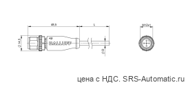 Разъем с кабелем Balluff BCC M415-0000-2A-017-VX8534-050 - Разъем с кабелем Balluff BCC M415-0000-2A-017-VX8534-050