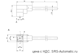 Разъем с кабелем Balluff BCC VC44-0000-10-053-PX0350-050 - Разъем с кабелем Balluff BCC VC44-0000-10-053-PX0350-050