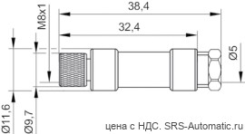 Aventics Круглые разъемы, Cерия CON-RD – 1834484173 - Aventics Круглые разъемы, Cерия CON-RD – 1834484173