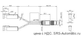 Магнитный датчик для цилиндра Balluff BMF 305K-PS-C-2-SA95-S75-00,3 - Магнитный датчик для цилиндра Balluff BMF 305K-PS-C-2-SA95-S75-00,3