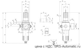 Aventics Регулирующий клапан с фильтром, Cерия NL2-FRE – 0821300312 - Aventics Регулирующий клапан с фильтром, Cерия NL2-FRE – 0821300312